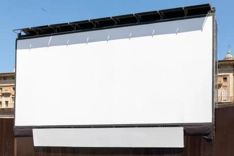 Big Projector Screen Foto stock