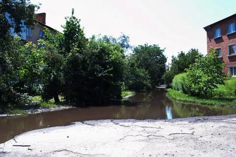 Big puddle Foto stock