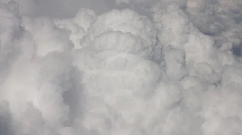 Big puffy clouds aerial video Video stock 47317643