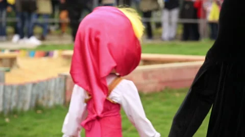 Big puppets dancing Stock Footage 67615769