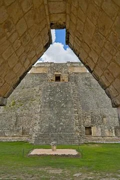 The big pyramide of Uxmal Stock-Fotos