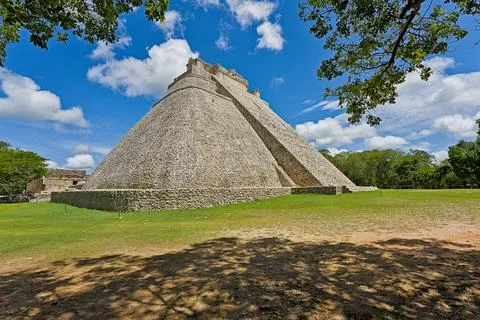 The big pyramide of Uxmal Stock-Fotos