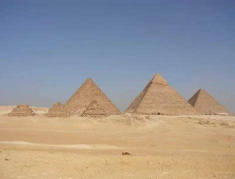 Big pyramids of Egypt Stock Photos