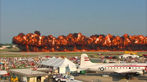 Big Pyro from Tower Stock Footage 45153348