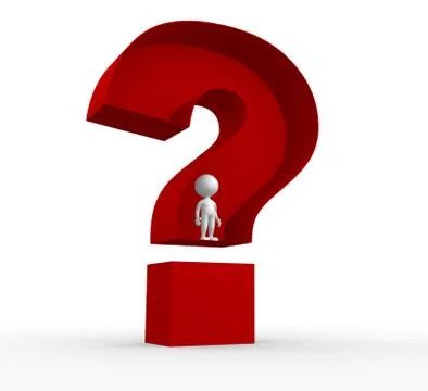 Big question mark Stock Illustration