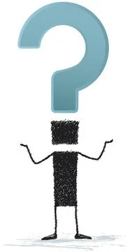 Big question mark Stock Illustration
