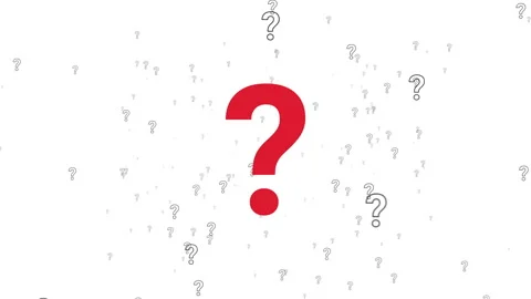 Big question mark problem sign flying in... | Stock Video | Pond5