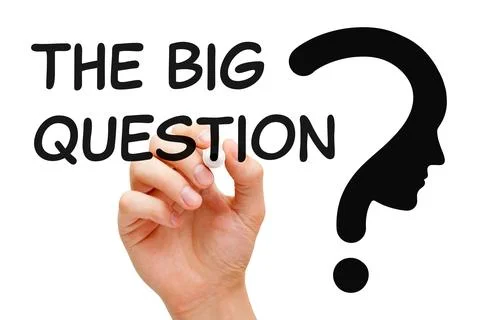 The Big Question Philosophy Concept Stock-Fotos