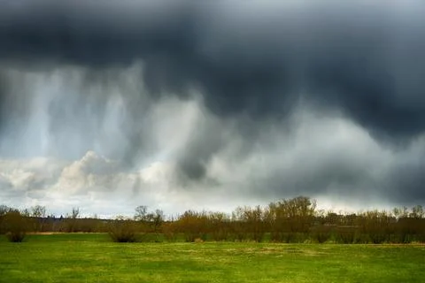 Big rain cloud Stock Photos