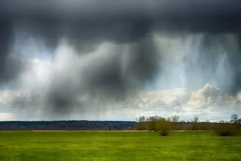 Big rain cloud Stock Photos