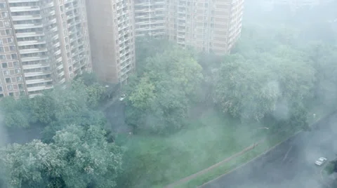 Big Rain Storm Stock Footage 25118835