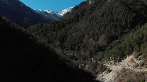 Big ravins in mount olympus greece Vídeo Stock 137898535