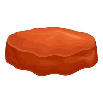 Big raw ground beef patty for burger being prepared Stock Illustration