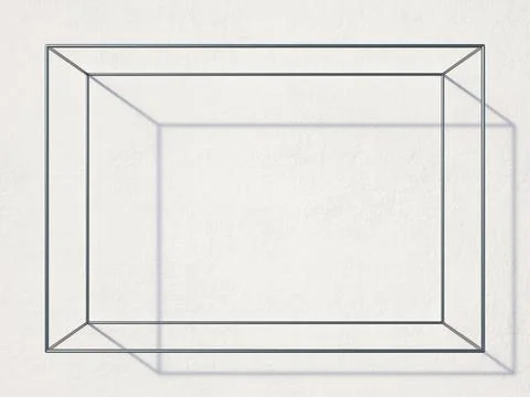 Big rectangular shaped wall rack 3D Stock Illustration