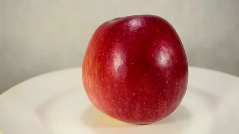 Big red apple Video stock 143421406