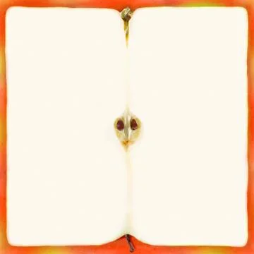 Big red apple texture background. Square fruit sweet pattern. 스톡 사진