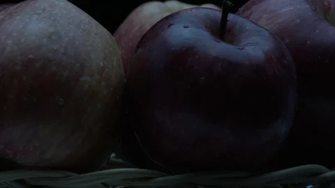 Big red apples 스톡 동영상 87646719