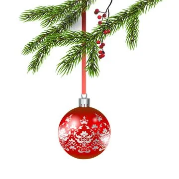 Big red ball Stock Illustration