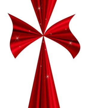 Big red bow Stock Illustration