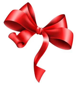 Big red bow Stock Illustration