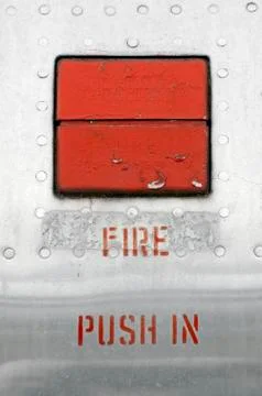 Big red button Stock Photos