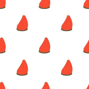 Big red candle pattern seamless vector 스톡 일러스트