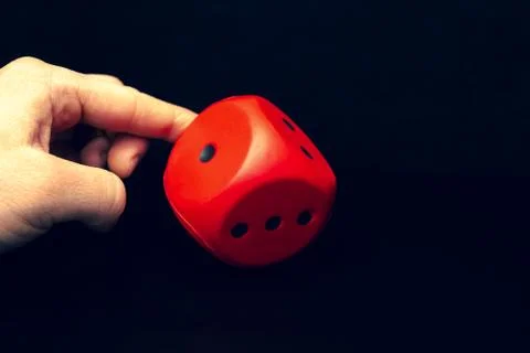Big red dice Stock Photos