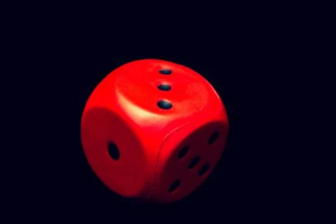Big red dice Foto stock