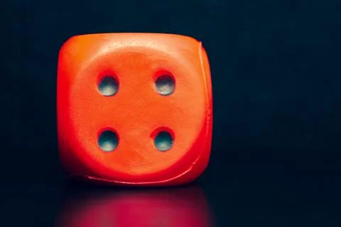 Big red dice Stock Photos