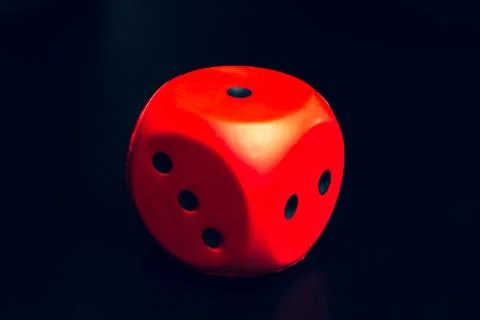 Big red dice Foto stock