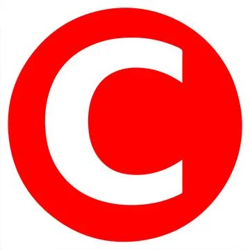 Big Red Dot Red and White Circular Letters and Numbers イラスト素材
