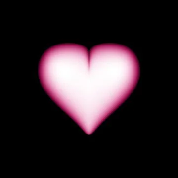 Big red heart on dark background. Vector illustration Stock Illustration
