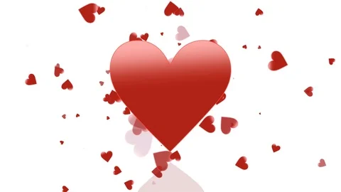 Big red heart Stock Footage 89620711