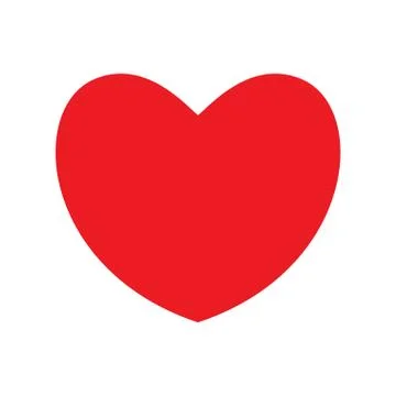 Big red heart Illustrazione stock