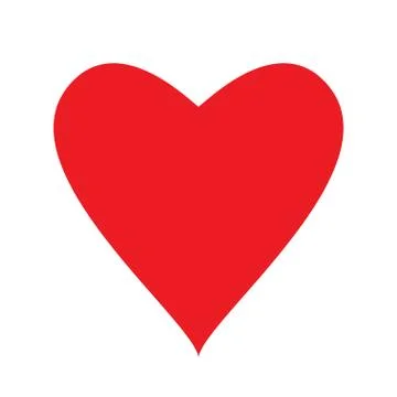 Big red heart Stock Illustration