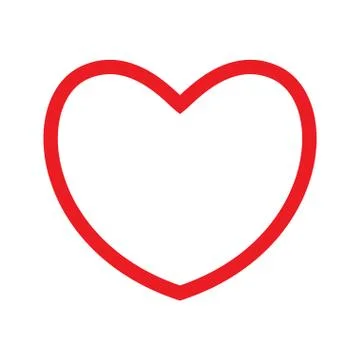 Big red heart Stock Illustration