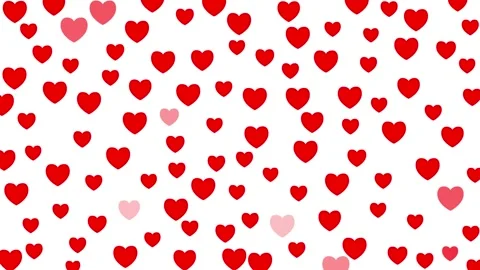 Big red heart white Stock Footage 257677123