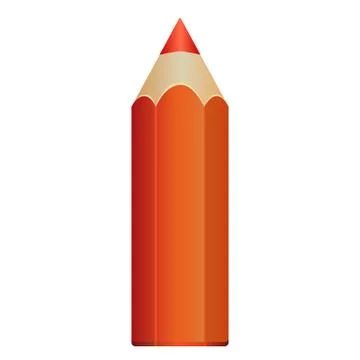 Big red pencil. EPS10 Vector Stock Illustration