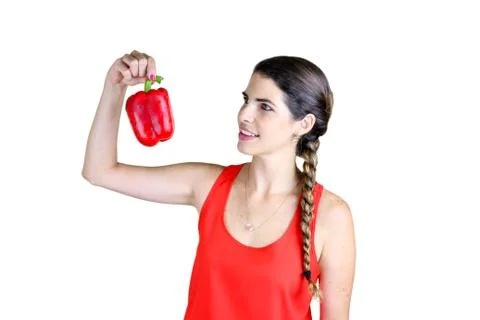 Big red pepper Foto stock