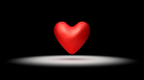 Big, red pulsing heart Stock Footage 34727281