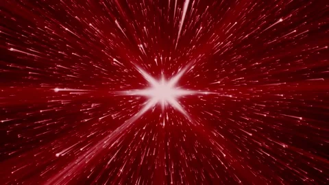 Big Red Star Abstract Video Background Stock Footage 201311406