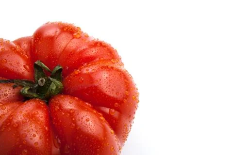 Big red tomato close up Stock Photos