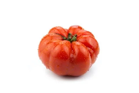 Big red tomato close up Stock Photos