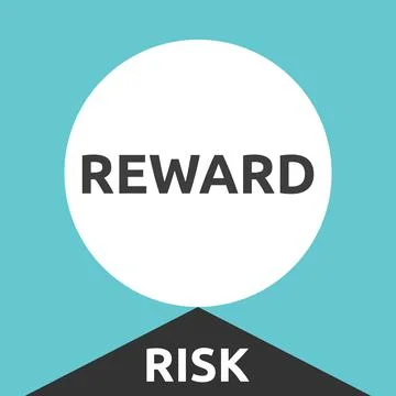 Big reward, high risk Stock Illustration