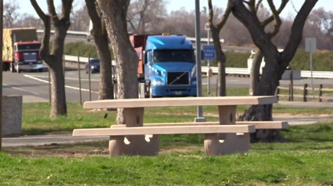 Big rig semi trucks Video stock 35407930