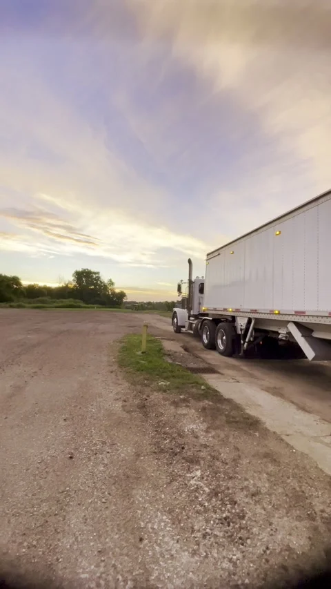 Big Rig Sunrise Stock Footage 251165627