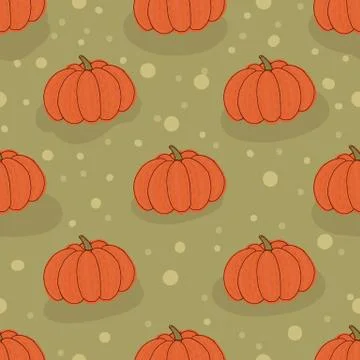 Big ripe pumpkin vector illustration. Illustrazione stock