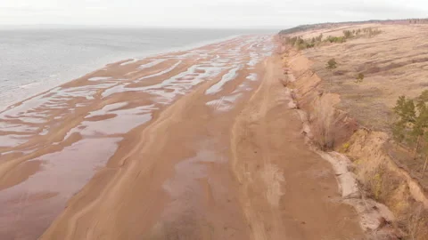 Big river coast Stock Footage 166563575