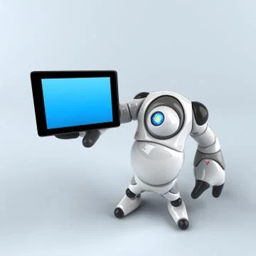 Big robot - 3D Illustration Illustrazione stock
