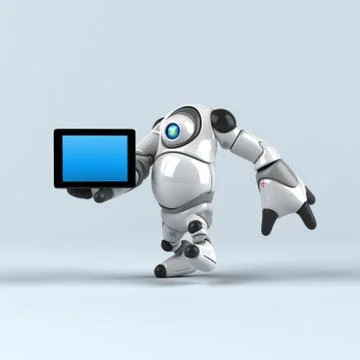 Big robot - 3D Illustration Illustrazione stock